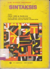 Image of Ilmu Bahasa Indonesia: Sintaksis