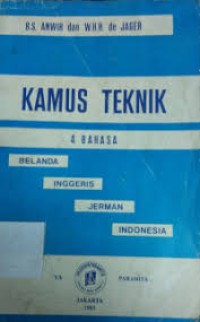 Image of Kamus Teknik 4 Bahasa: Belanda, Inggris, Jerman, Indonesia