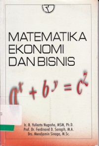 Image of Matematika Ekonomi Dan Bisnis