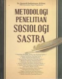 Image of Metodologi Penelitian Sosiologi sastra