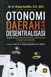 Image of OTONOMI DAERAH DAN DESENTRALISASI